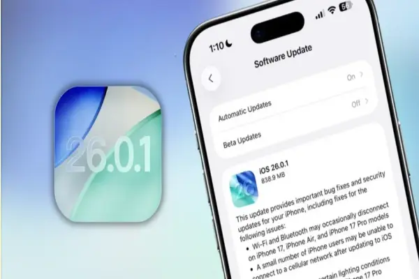 Apple Phát Hành iOS 26.0.1: Bản Vá Lỗi Cần Thiết Khắc Phục Sóng, Wi-Fi và Camera iPhone 17